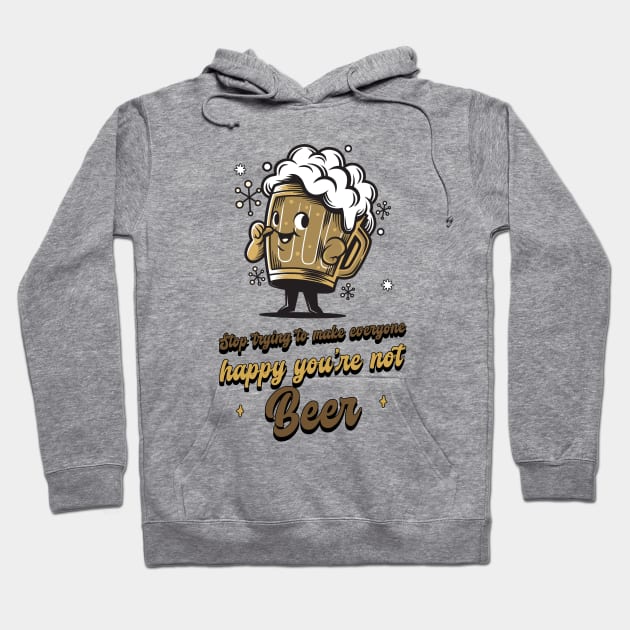 Beer make everyone happy Hoodie by Graffas